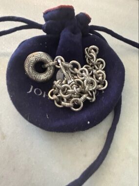 John Hardy Sterling Silver Kali Donut Link Necklace 17.5” 925